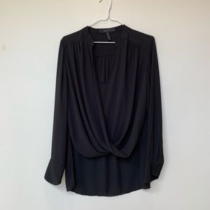 BCBGMAXAZRIA LONG SLEEVE BLOUSE